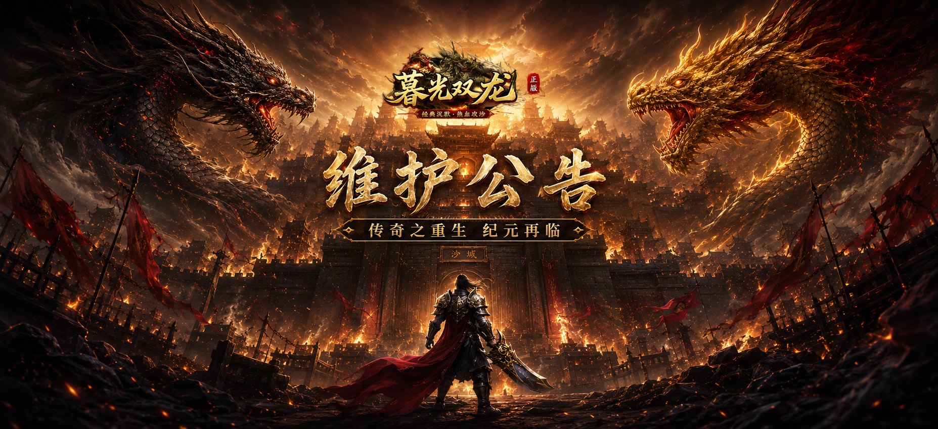 《传奇4手游》官网-暮光双龙官网10 月 29 日停服更新维护公告